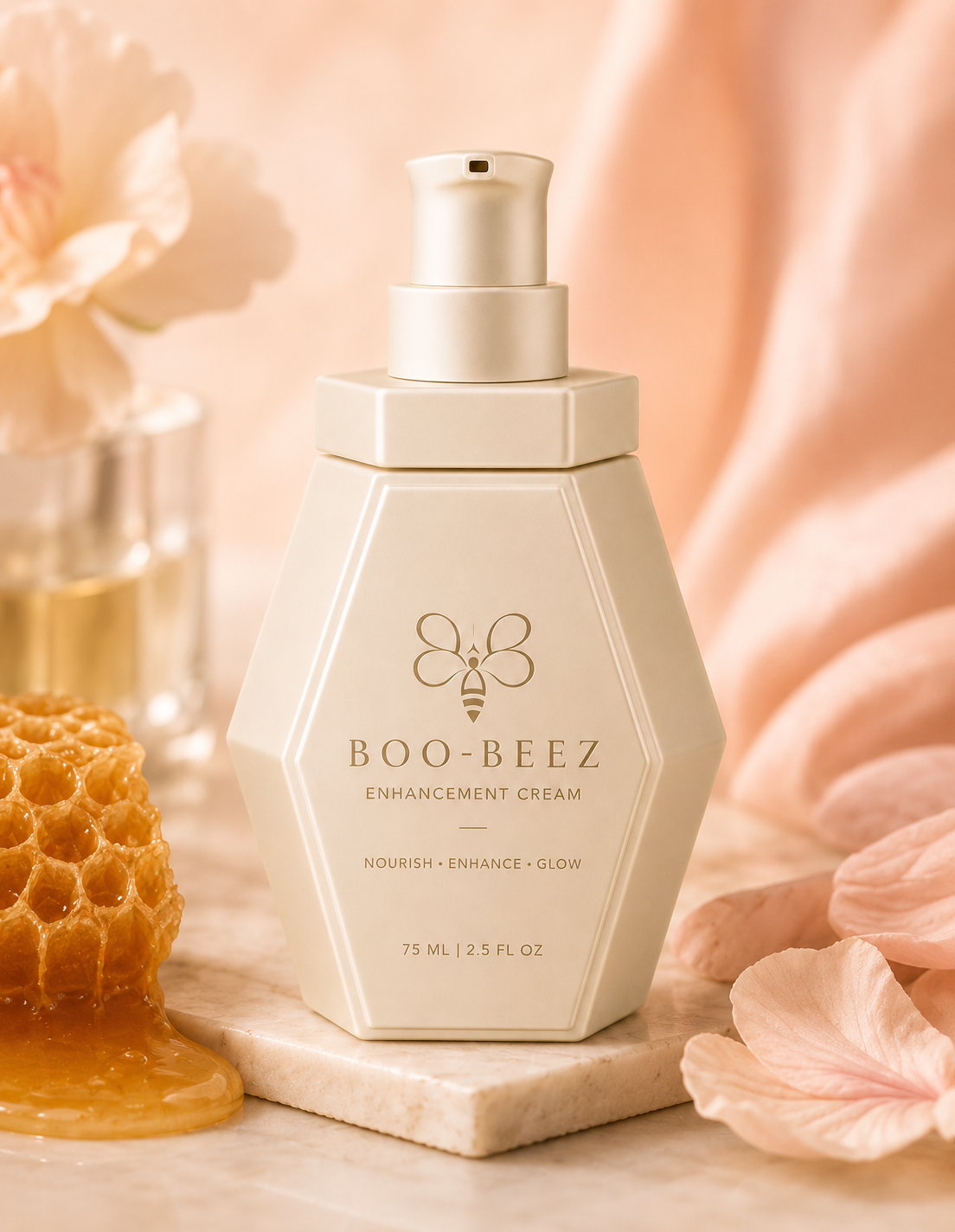 Boo-Beez Cream — luxury hexagonal packaging