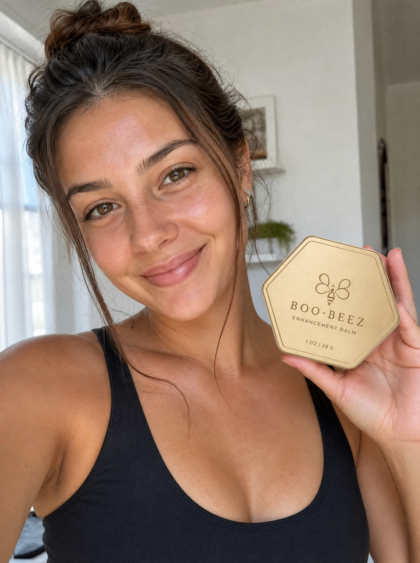 Reese Kavanagh, verified Boo-Beez customer, holding The Ritual Set