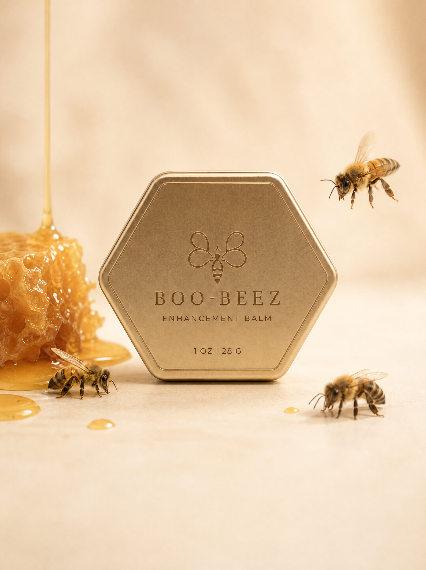 Boo-Beez Balm — luxury hexagonal packaging